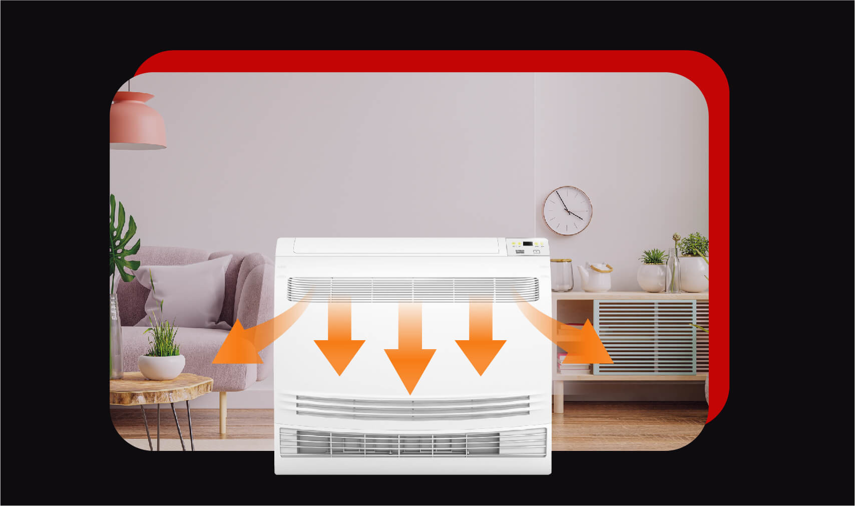 Обогрев помещения консольным кондиционером